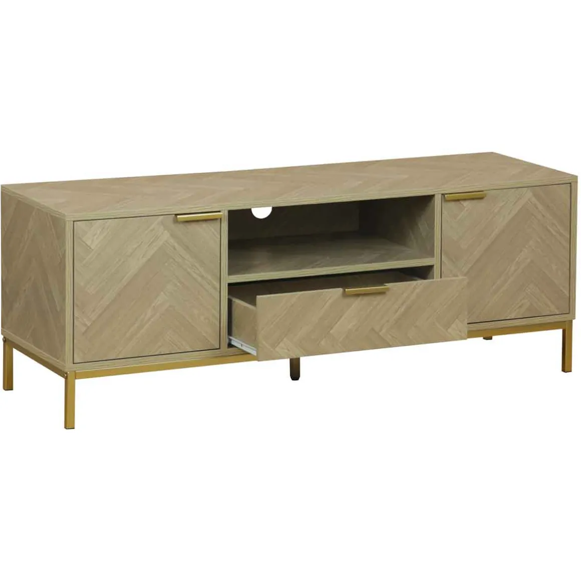 Mueble de tv CHEVRON beige de mdf