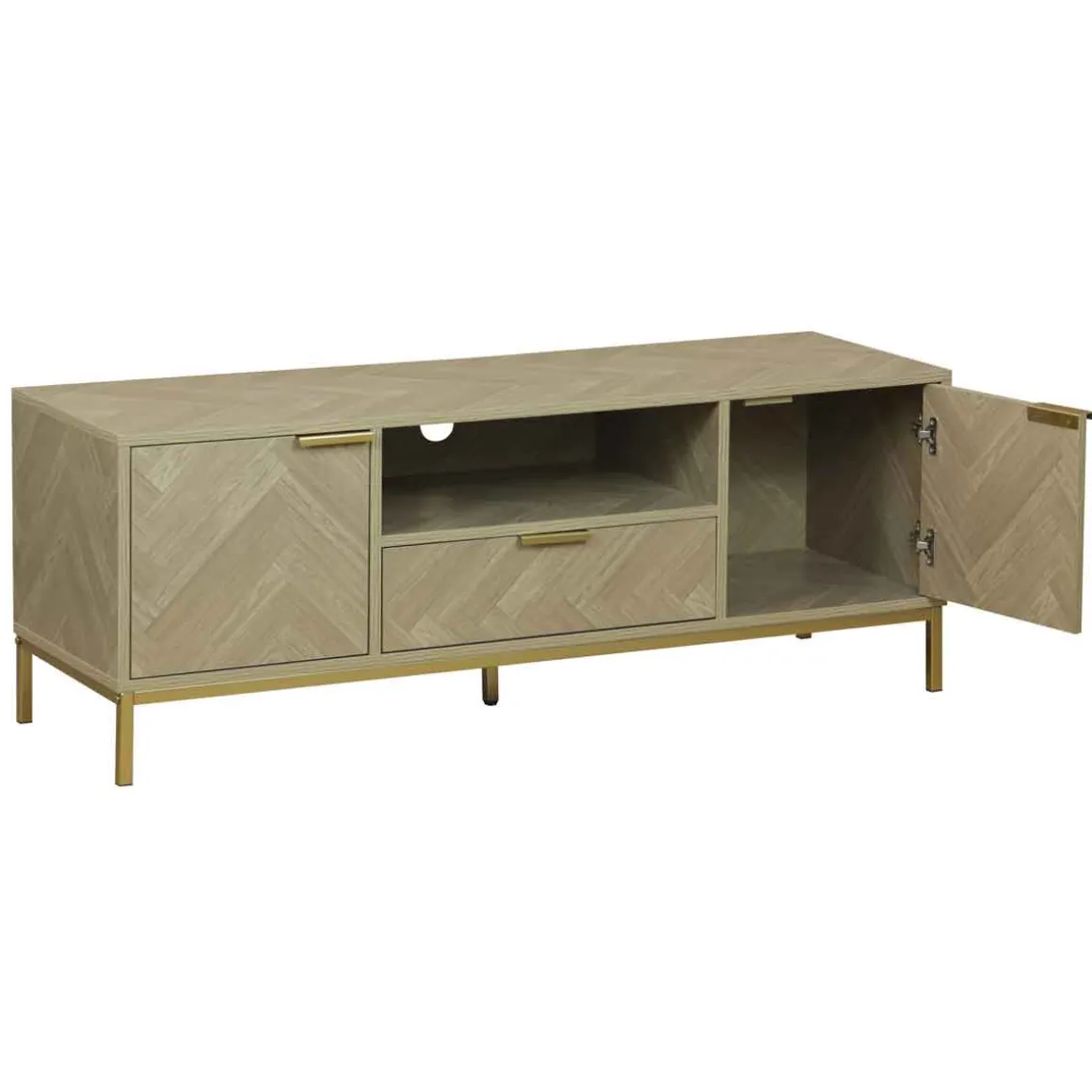 Mueble de tv CHEVRON beige de mdf