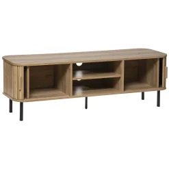 Mueble De Tv Colva Beige Con 2 Puertas