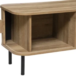 Mueble De Tv Colva Beige Con 2 Puertas