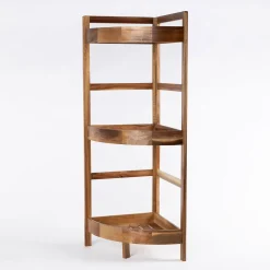 Mueble esquinero de baño con 3 estantes