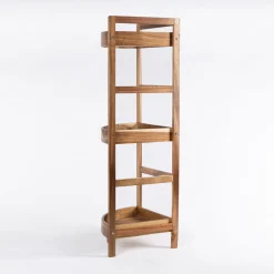 Mueble esquinero de baño con 3 estantes