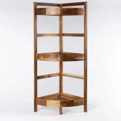 Mueble esquinero de baño con 3 estantes