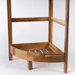 Mueble esquinero de baño con 3 estantes