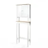 Mueble para baño wc DENVER blanco y marrón 173cm