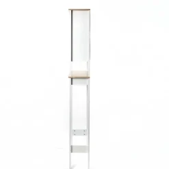 Mueble para baño wc DENVER blanco y marrón 173cm