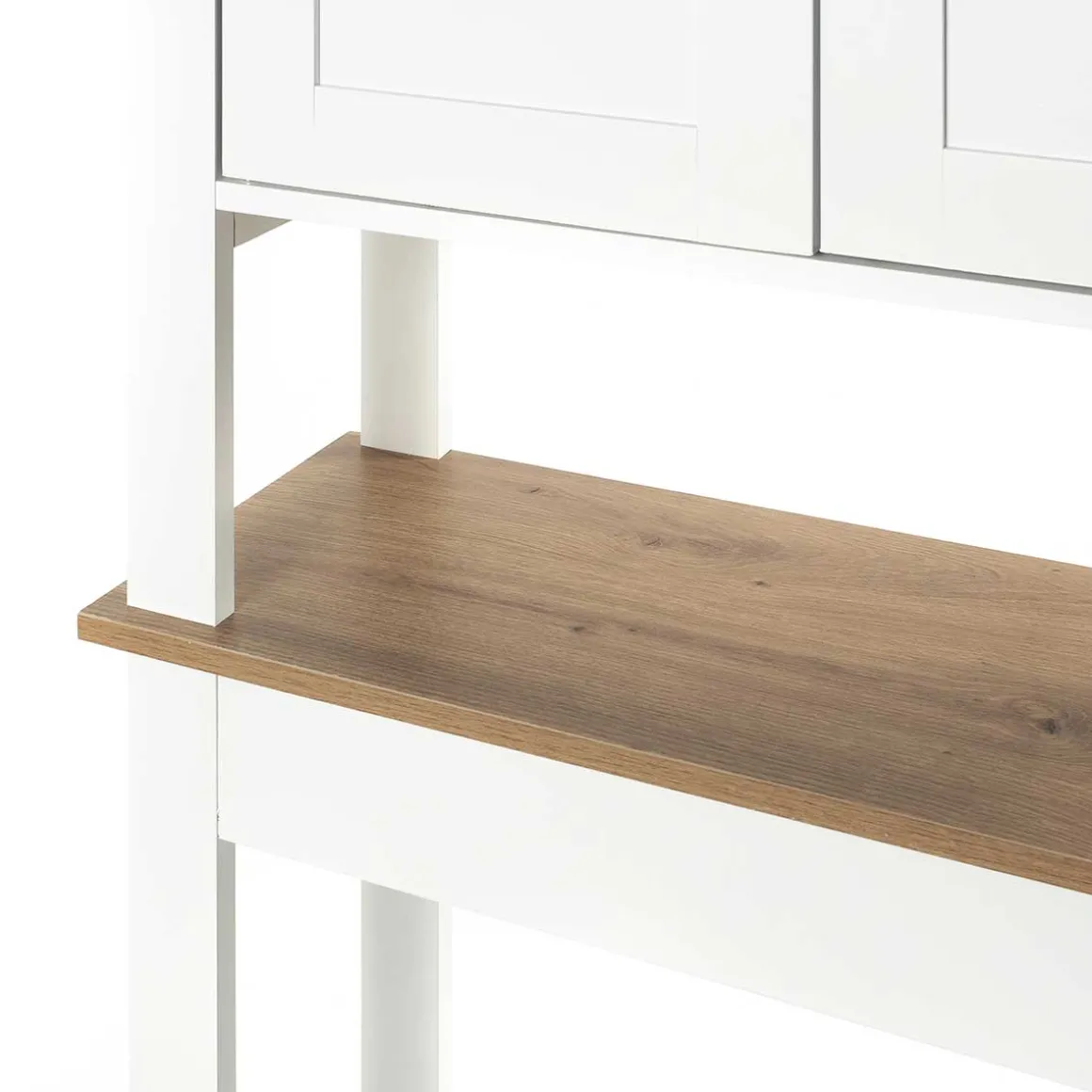 Mueble para baño wc DENVER blanco y marrón 173cm