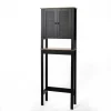 Mueble para baño wc ROMA negro y marrón 173cm