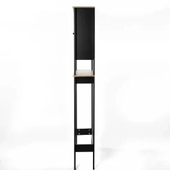 Mueble para baño wc ROMA negro y marrón 173cm