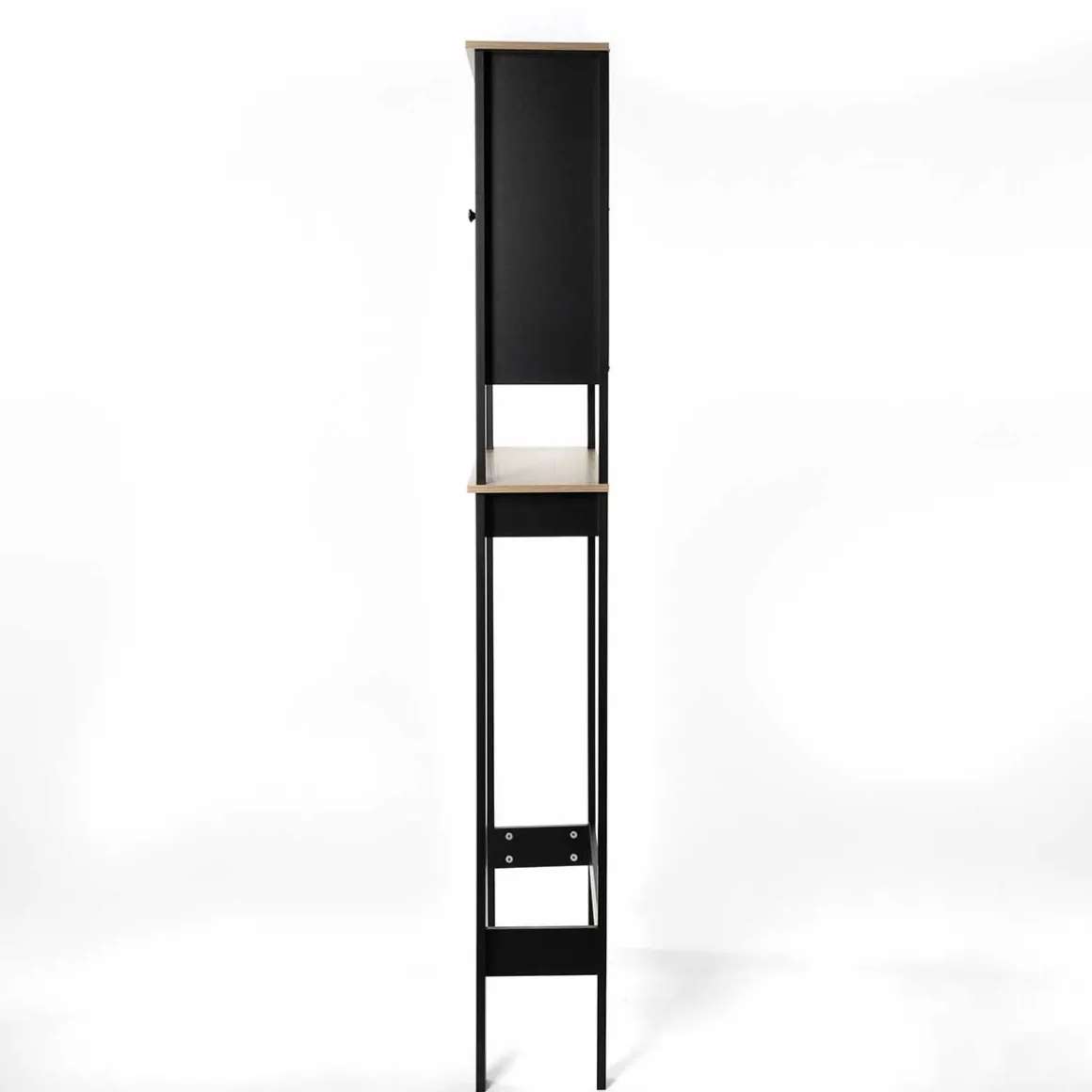 Mueble para baño wc ROMA negro y marrón 173cm