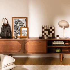 Mueble para tv NANDA de madera de acacia 40cm