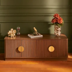 Mueble TV WANY marrón oscuro