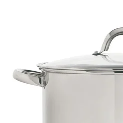 Olla De Acero Inoxidable C/Tapa 22Cm