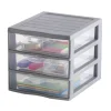 Organizador C/3 Cajones A6 Gris