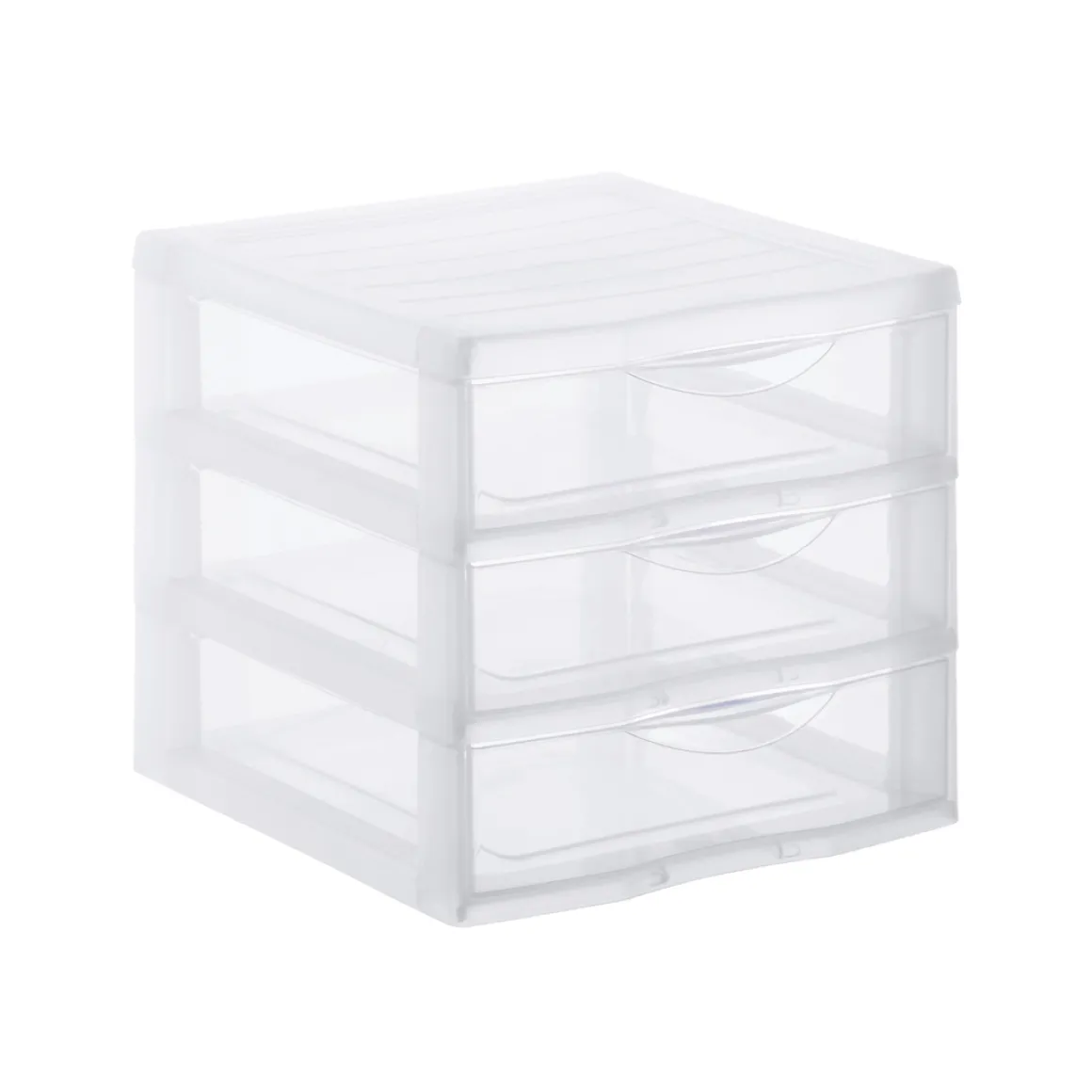 Organizador C/3 Cajones A5 Transparente