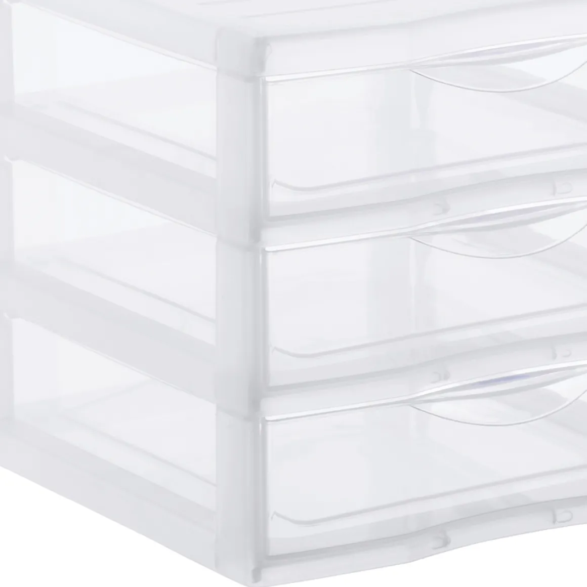 Organizador C/3 Cajones A5 Transparente