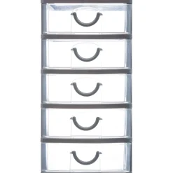 Organizador C/5 Cajones 12.8x15.8x25.6Cm