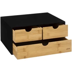 Organizador Con 3 Cajones De Bambú
