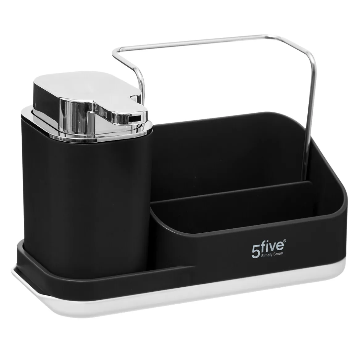 Organizador Negro P/Encimera 21.5x9x14