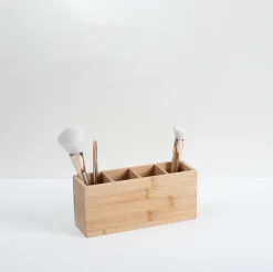 Organizador P/Baño De Bambú 22x7x9.8Cm