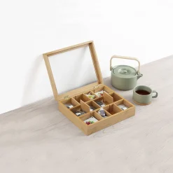 Organizador Té Bambú C/12 Compartimentos