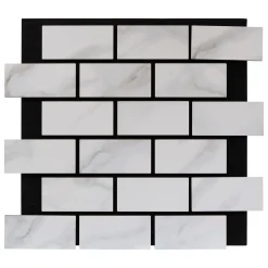 Panel decorativo efecto mármol CLINT gris 61x69cm