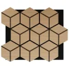 Panel decorativo hexagonal beige CLINT 69x56,5cm