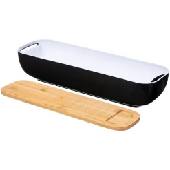 Panera C/ Tabla De Bambú Y Cuchillo