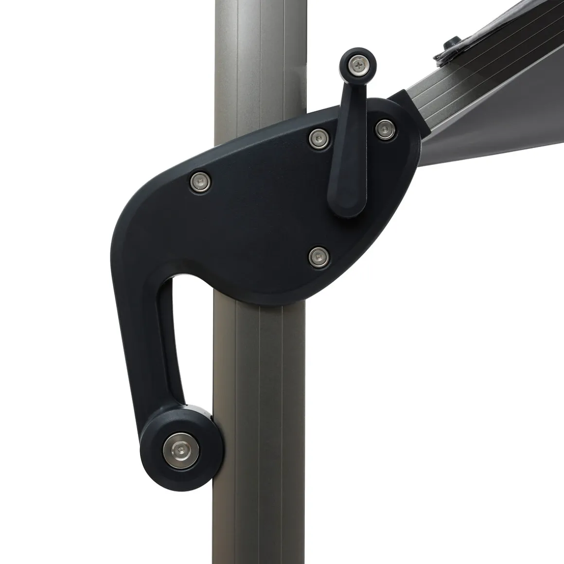 Parasol EQUADOR gris ardosia adonizado 3x4m