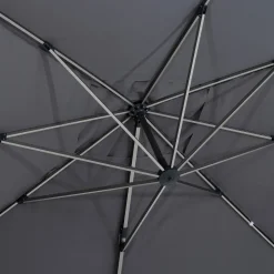 Parasol EQUADOR gris ardosia adonizado 3x4m