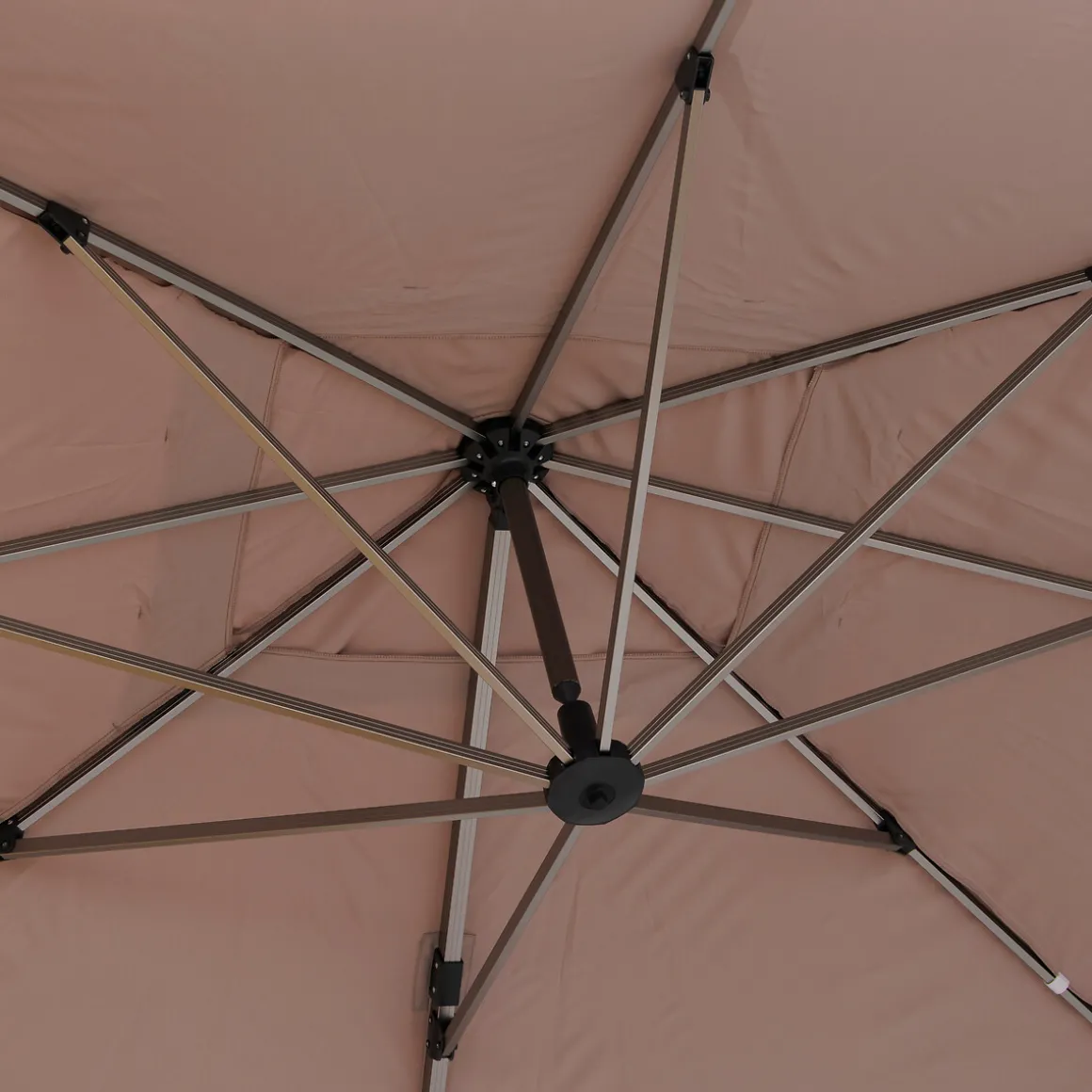 Parasol EQUADOR gris pardo adonizado 3x4m