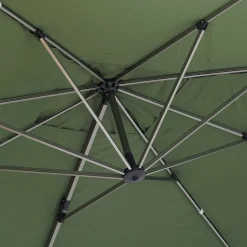 Parasol EQUADOR verde oliva adonizado 3x4m