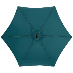 Parasol MANOA excéntrico azul canard 3m