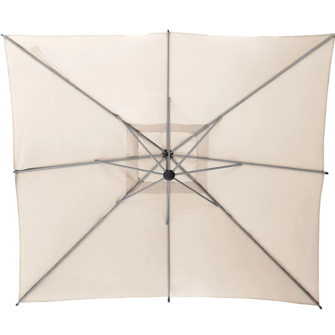 Parasol MANOA excéntrico beige blé 2,5x2,5m