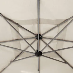 Parasol MANOA excéntrico beige blé 2,5x2,5m