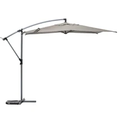 Parasol MANOA excéntrico gris pardo 3m