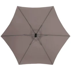 Parasol MANOA excéntrico gris pardo 3m