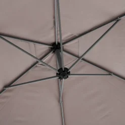 Parasol MANOA excéntrico gris pardo 3m