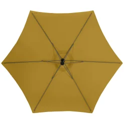 Parasol MANOA excéntrico mostaza 3m
