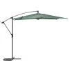 Parasol MANOA excéntrico verde oliva 3m