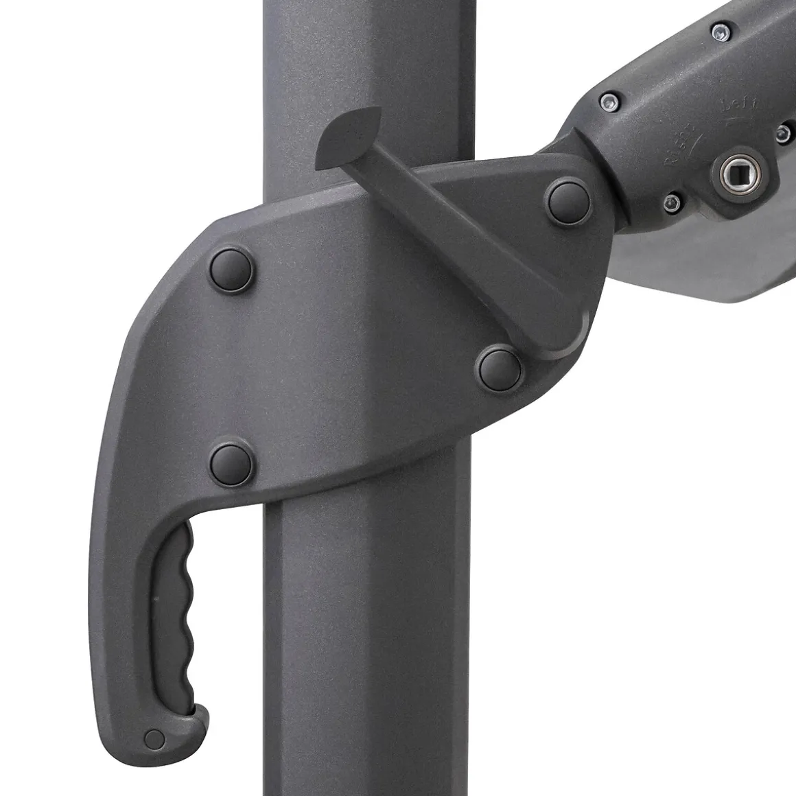 Parasol MELHIA gris antracita 3x3m