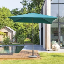 Parasol SOYA azul canard 2.5x2.5m