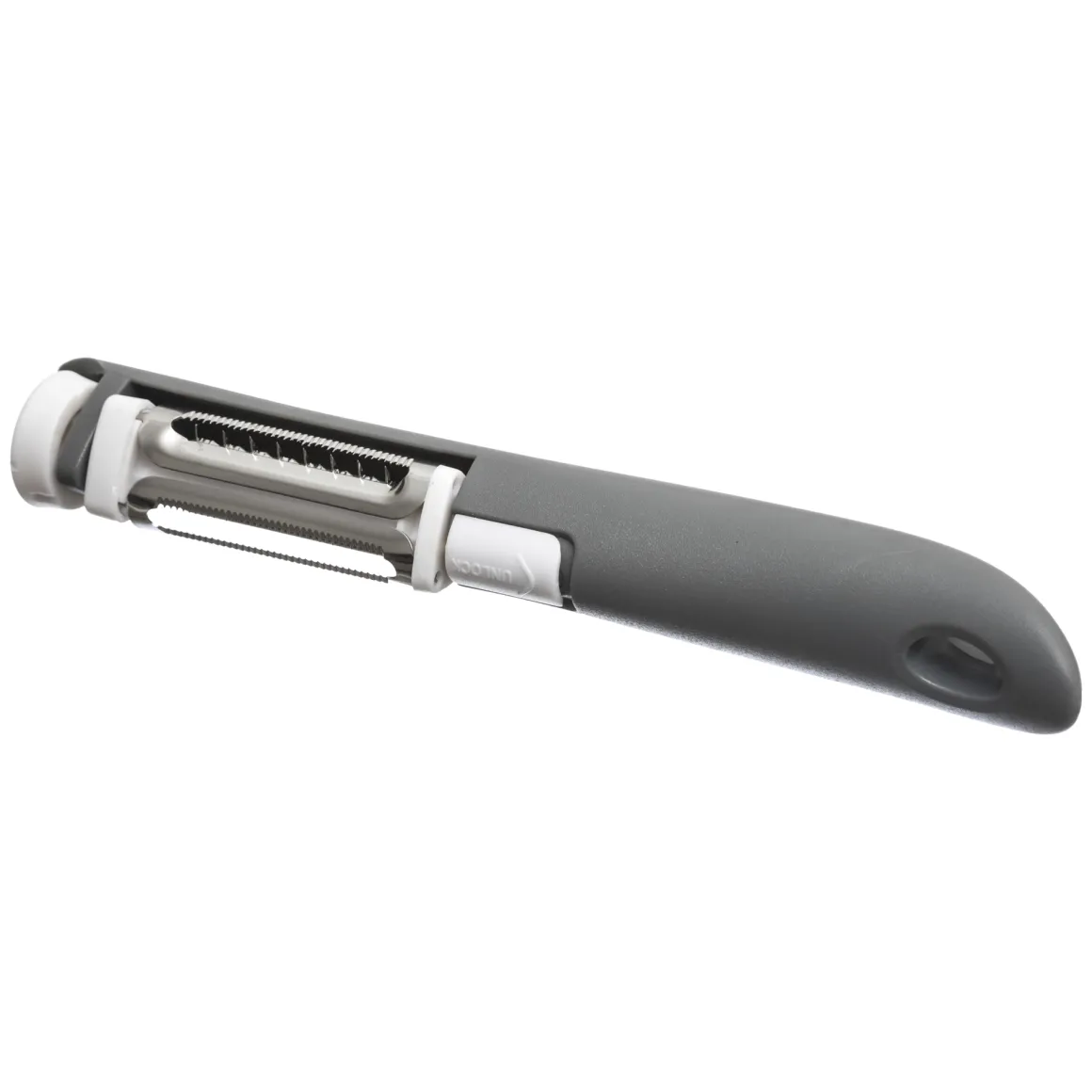 Pelador Con 3 Cuchillas Color Gris