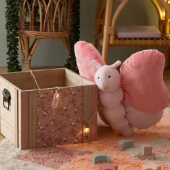 Peluche mariposa FORET ENCHANTEE rosa
