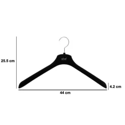 Percha de fieltro negra