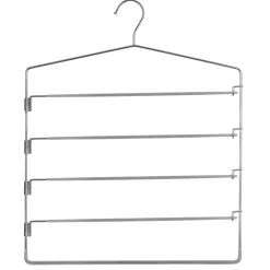 Percha De Metal/Pvc P/4 Pantalones