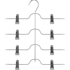 Percha Metal/Pvc P/Pantalones C/Pinzas