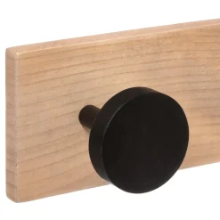 Perchero Con 6 Ganchos Negro