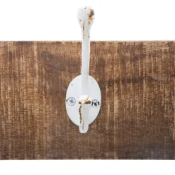 Perchero De Madera C/5 Ganchos 74x9x15Cm