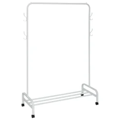 Perchero de metal blanco